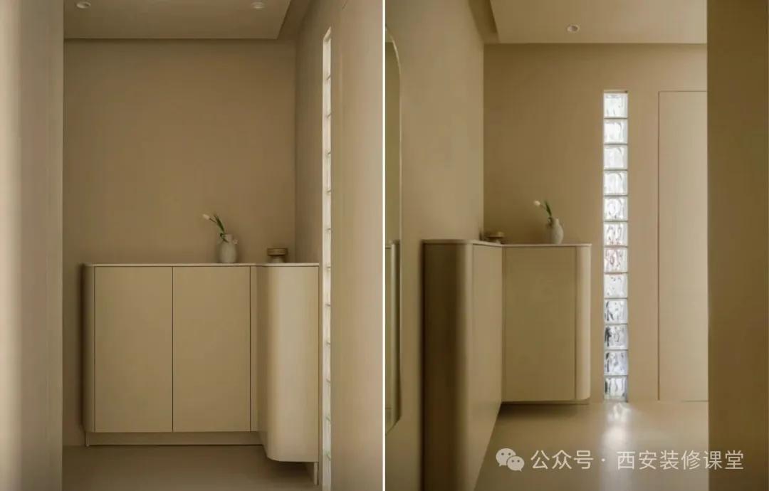 墙面夹角小平台_墙面装饰留白_转角墙体设计