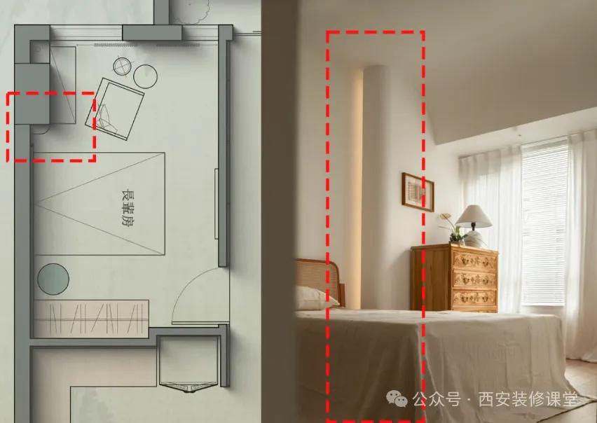 墙面装饰留白_转角墙体设计_墙面夹角小平台