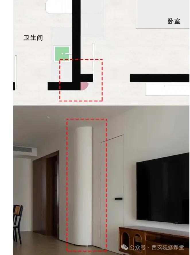 墙面装饰留白_墙面夹角小平台_转角墙体设计