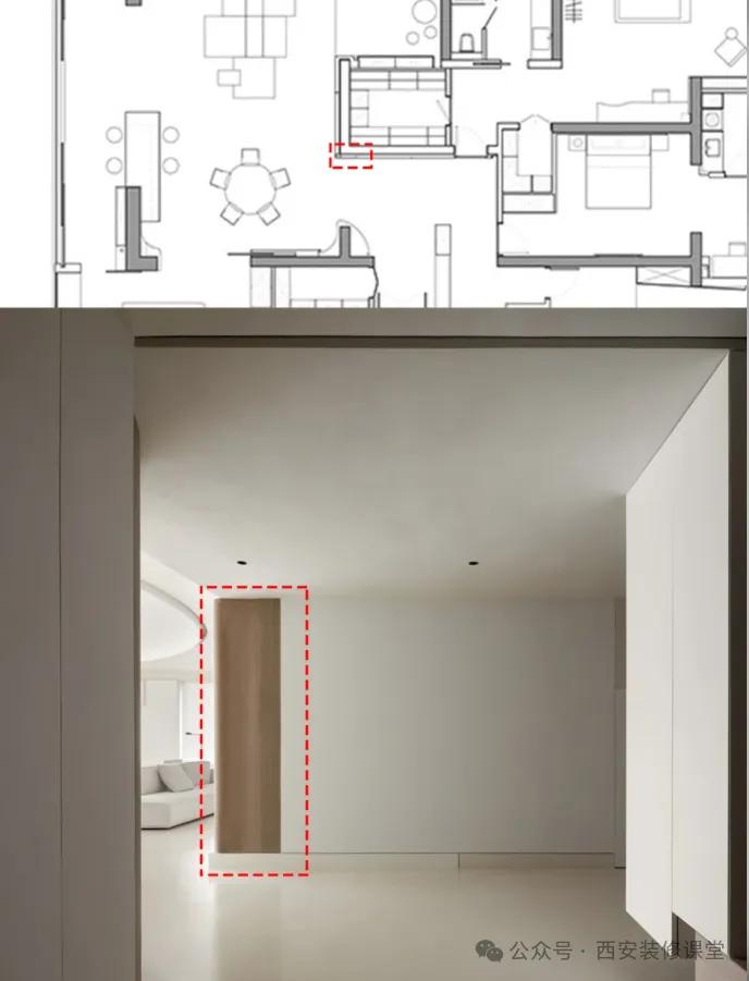 墙面装饰留白_转角墙体设计_墙面夹角小平台