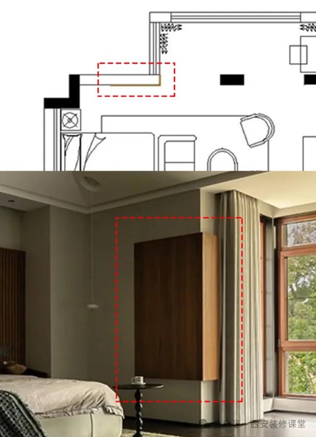墙面装饰留白_墙面夹角小平台_转角墙体设计