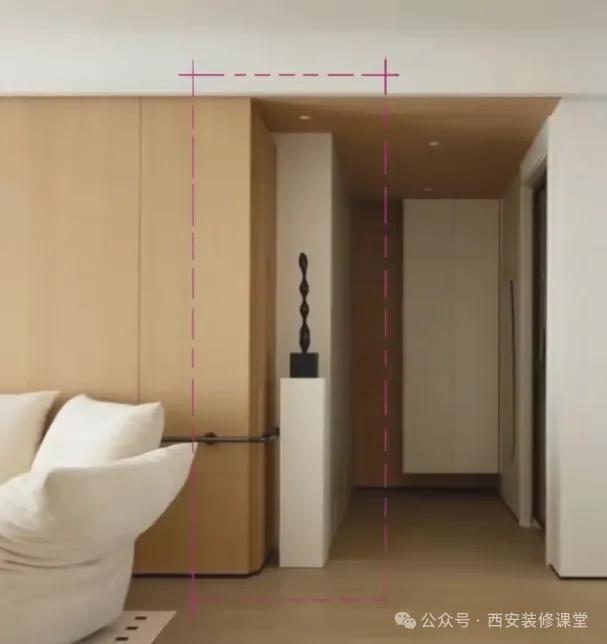 墙面夹角小平台_墙面装饰留白_转角墙体设计