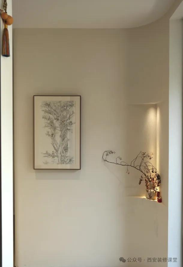 转角墙体设计_墙面装饰留白_墙面夹角小平台