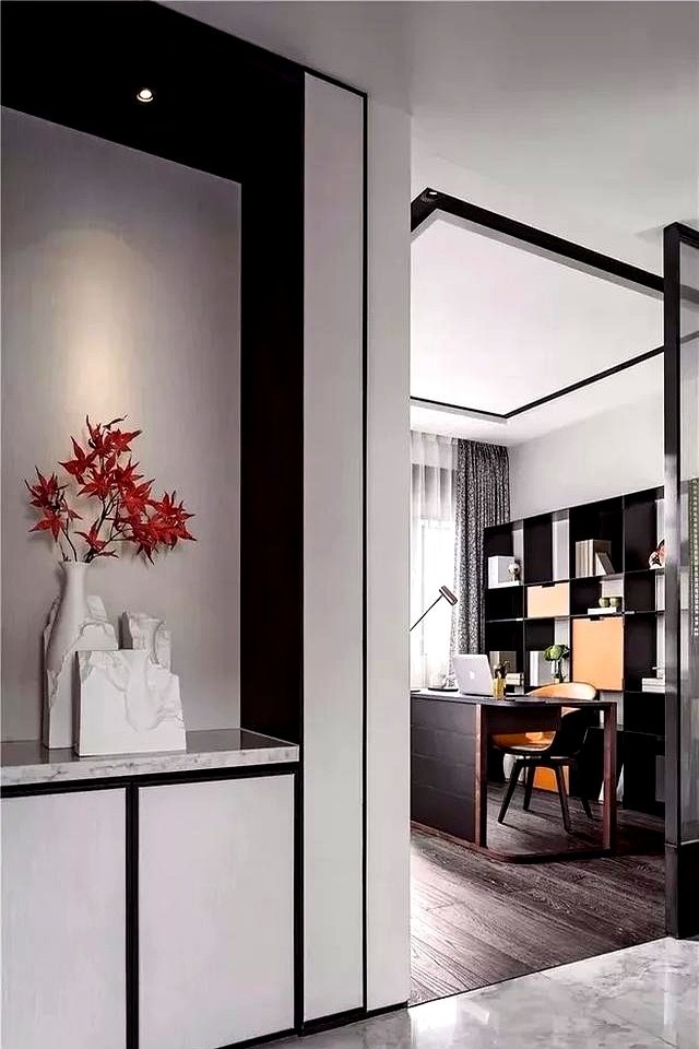 新中式客厅留白设计_墙面装饰留白_90后装修留白省钱技巧