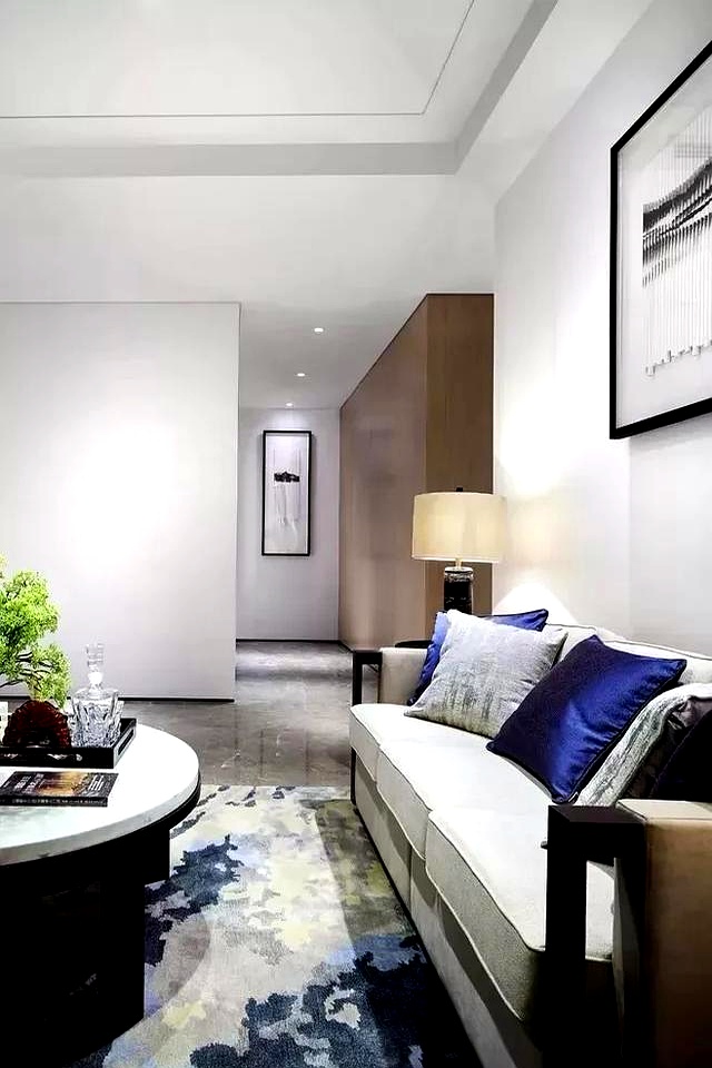 新中式客厅留白设计_90后装修留白省钱技巧_墙面装饰留白