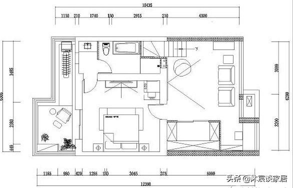 现代轻奢复式装修设计_生态木墙面效果图_轻奢风格跃式住宅案例