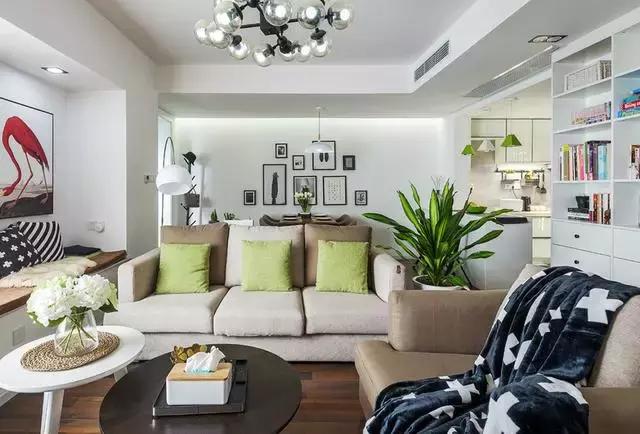 生态木墙面效果图_简约北欧小户型设计_北欧风格装修