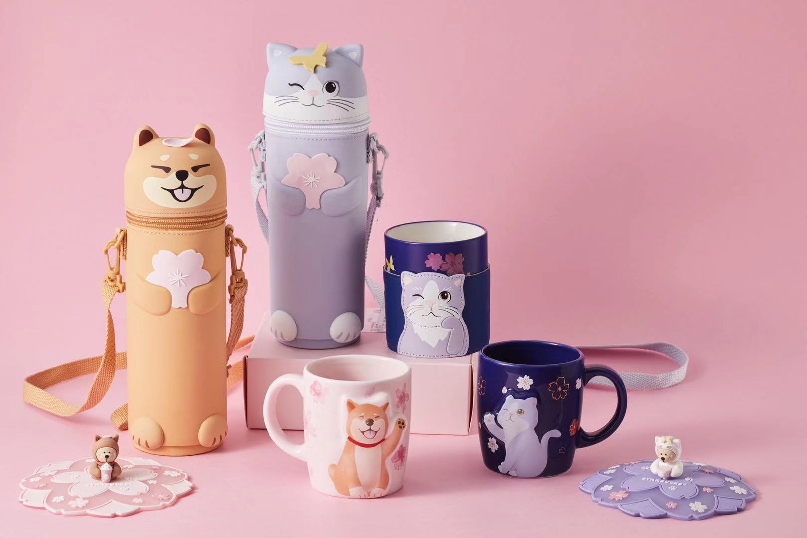 萌到窒息!限定版樱花杯刷屏,星巴克到底是卖咖啡的还是卖杯子的?(图2) 星巴克樱花猫爪杯限定版_星巴克城市限定款马克杯推荐_星巴克的纸杯的价钱