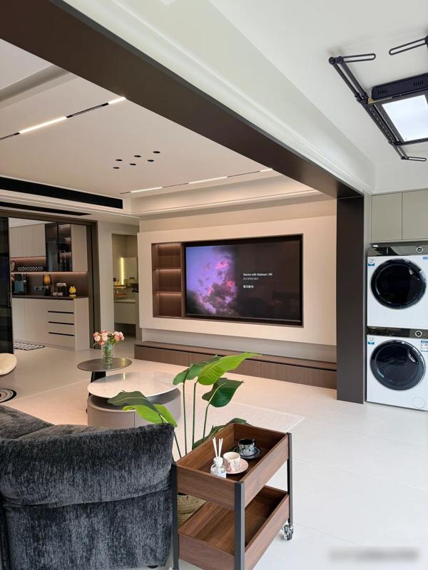 装修效果图大全2025图片电视墙_自装省钱攻略_大横厅设计技巧