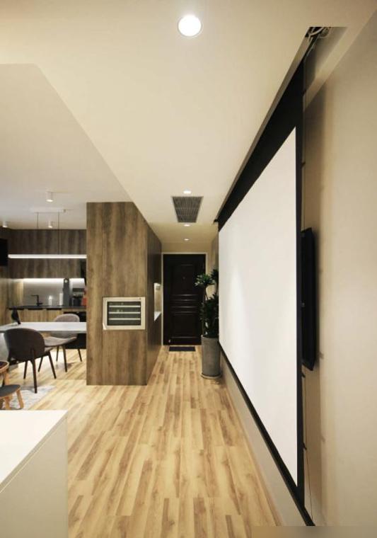 72㎡小窝改造_玄关吧台设计_装修效果图大全2025图片电视墙