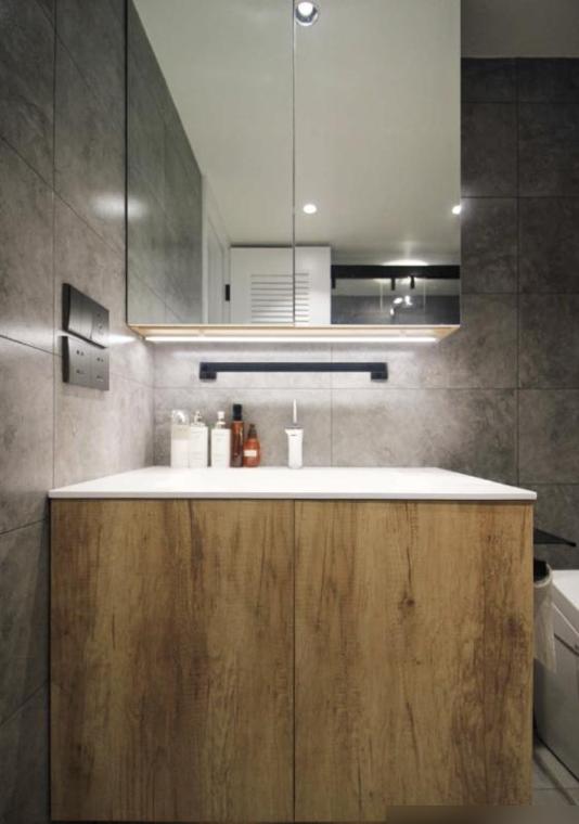 北京小户型隐形柜装修_装修效果图大全2025图片电视墙_72㎡三室一厅收纳设计