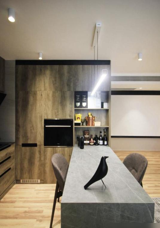 北京小户型隐形柜装修_72㎡三室一厅收纳设计_装修效果图大全2025图片电视墙