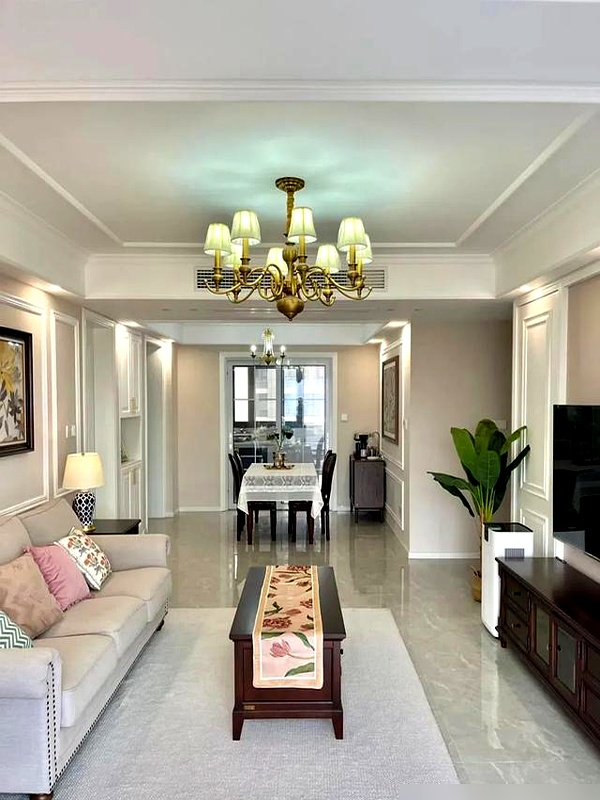 成都一对80后的新房火了,光电视背景墙就让众人惊叹,太有品位了(图9) 环保实木板隐藏功能_装修效果图大全2025图片电视墙_成都80后夫妻通顶电视柜