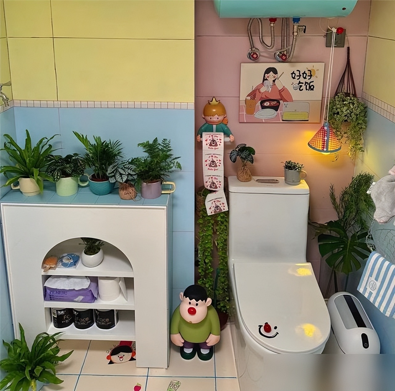 装修浴室效果图_小卫生间设计灵感_门框氛围灯设计