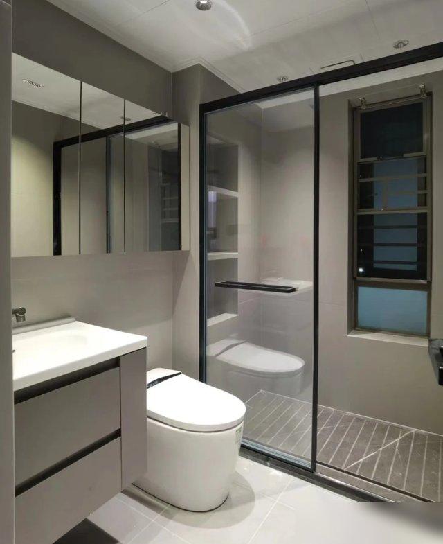 卫生间双卫改造_装修浴室效果图_悬空卫浴清洁神器