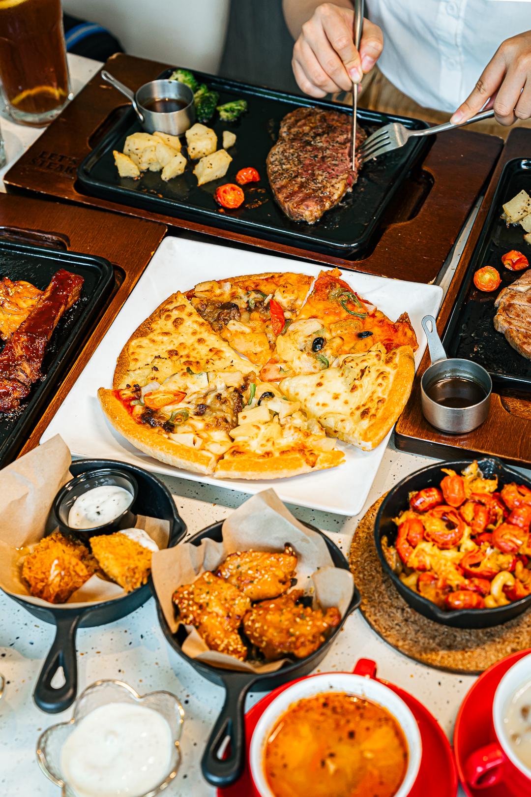 必胜客自助餐美食推荐_必胜客自助餐158元 值不值_必胜客四合一披萨薄脆