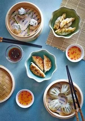 创意饺子造型_金元宝蒸饺_饺子包法