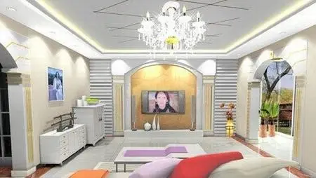 客厅装修之：34款超豪华大气电视背景墙