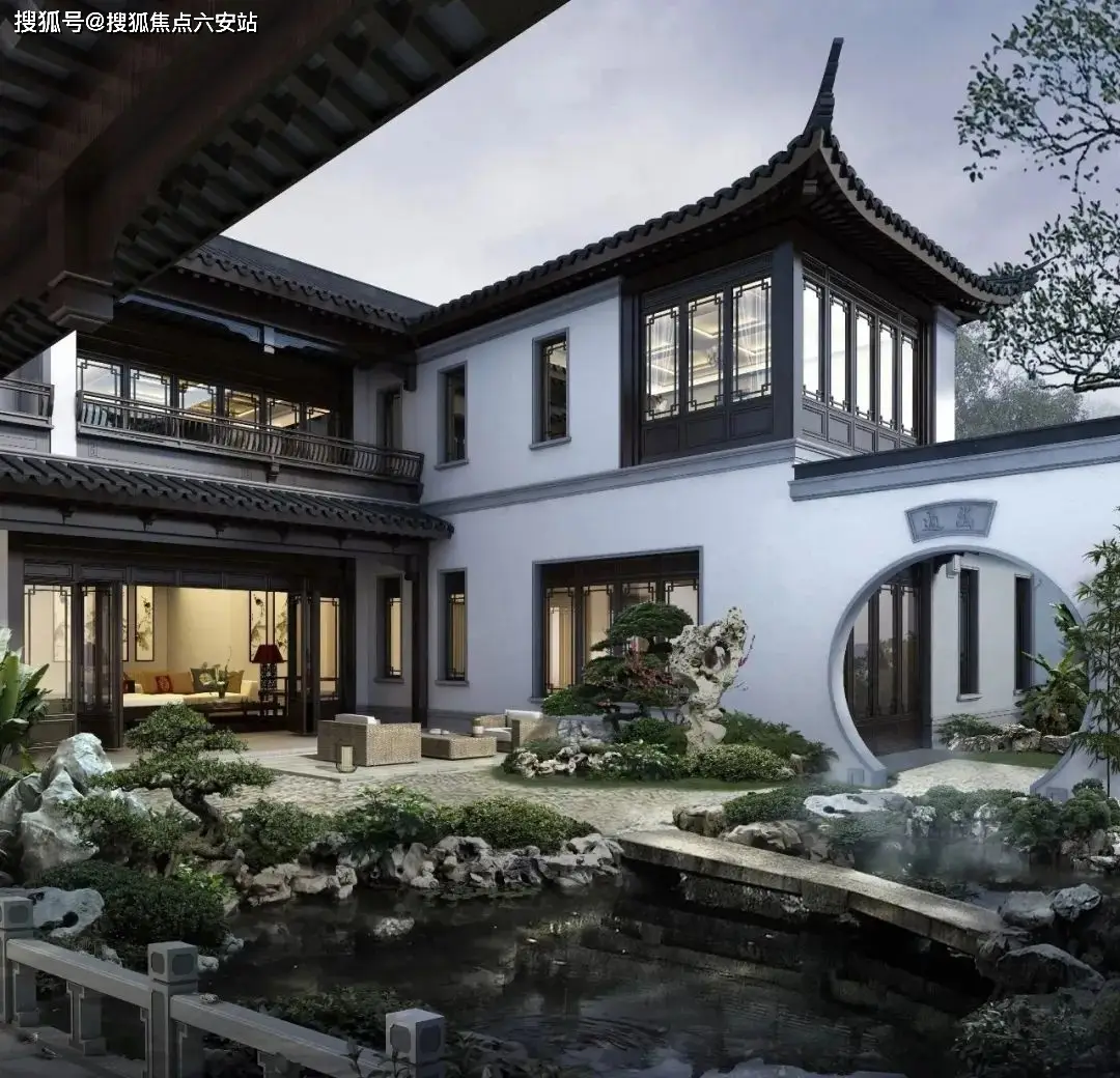 杭州西溪湿地新江南院落_杭州西溪芯南郡涵云轩新中式合院_西溪郡房子怎么样