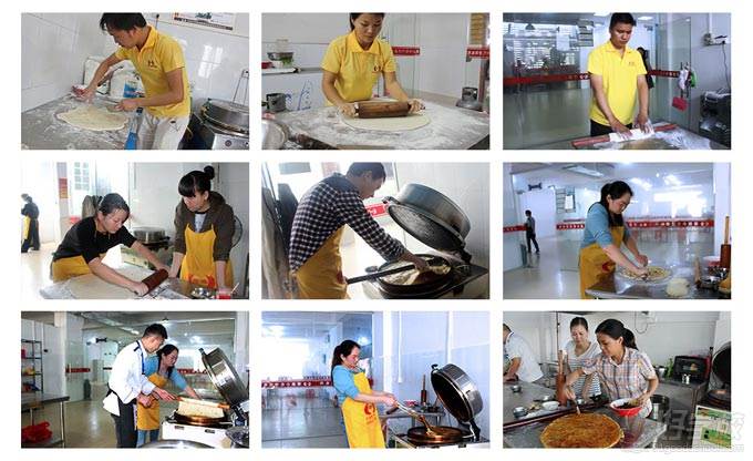土家酱香饼培训学员学习过程和教学环境