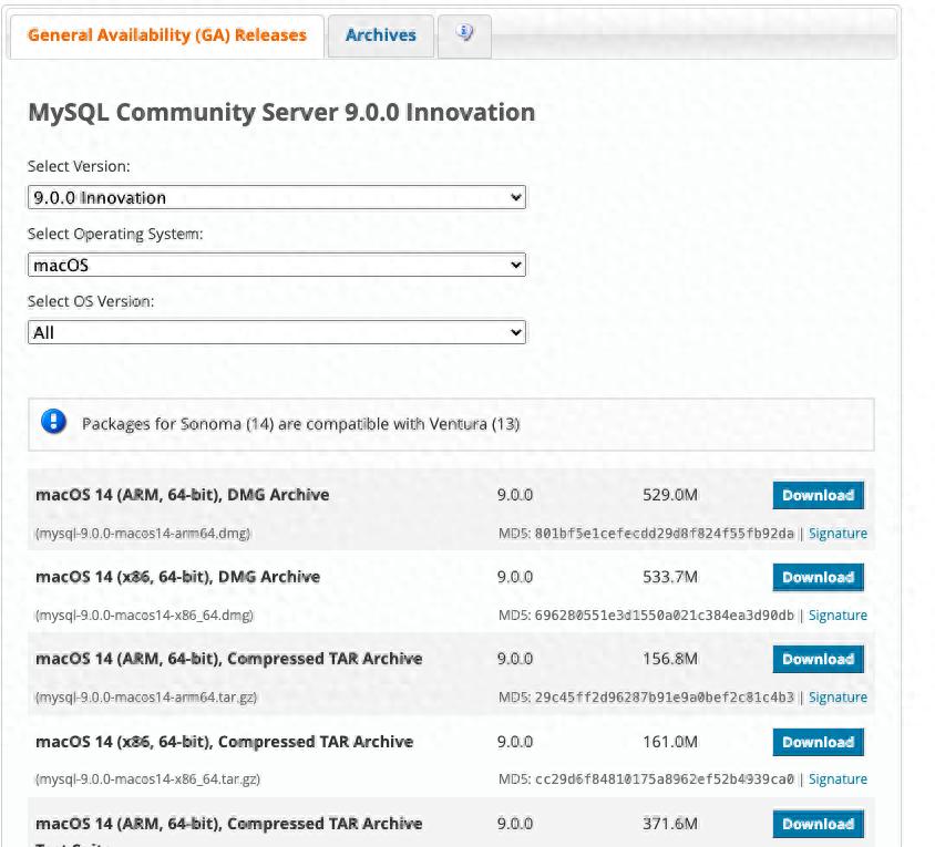 macOS下载MySQL_MySQL安装教程_dmg安装mac系统