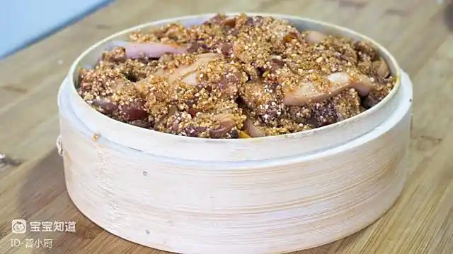 粉蒸肉 家常做法 五花肉红薯粉蒸肉_蒸出来的美味