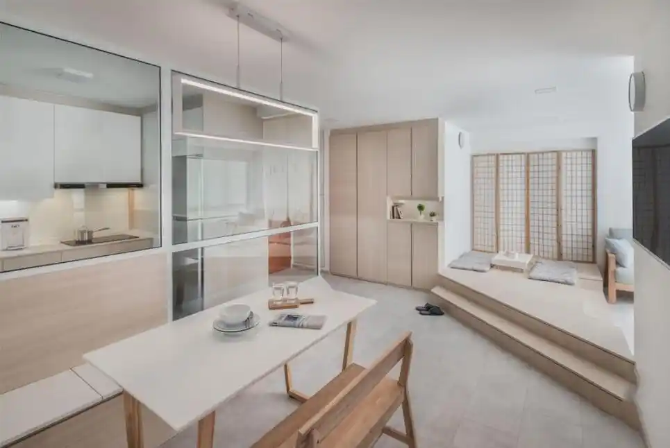 小户型客餐厅布局优化_客餐厅开放式布局设计_小户型客厅装饰效果图