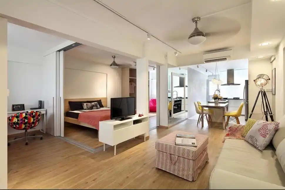 小户型客厅装饰效果图_小户型客餐厅布局优化_客餐厅开放式布局设计