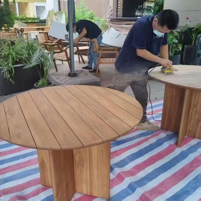 翻新旧家具_柚木户外家具木蜡油翻新_赛克斯木蜡油户外家具保养