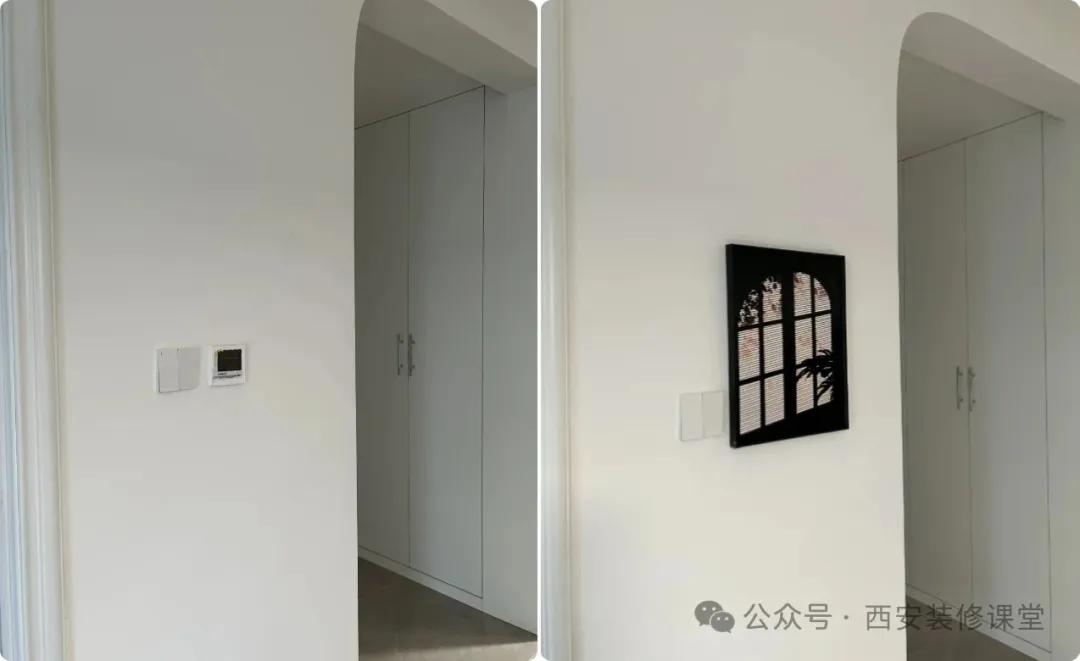 被这些遮丑小巧思惊艳到了!轻轻松松搞定家里丑角落(图14) 挂画遮丑技巧_古典边框装饰_洞洞板遮丑神器