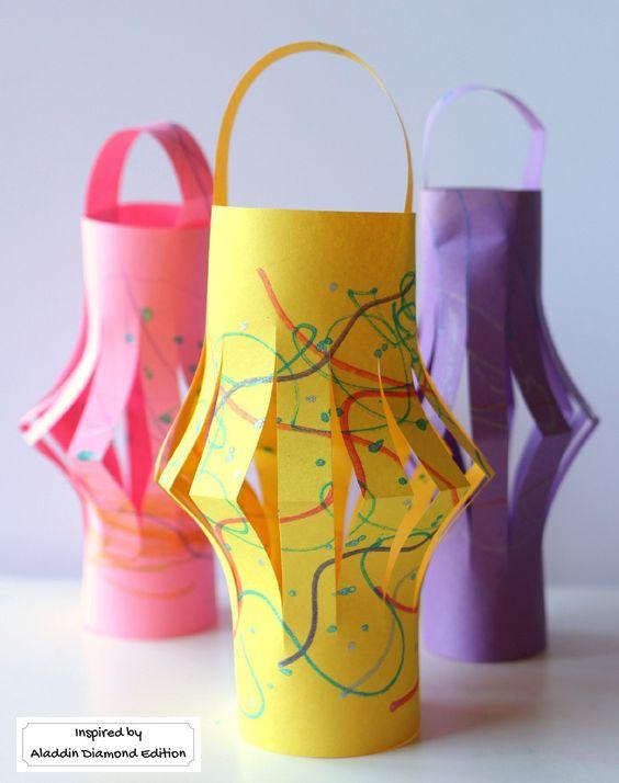 幼儿园手工作业:开学了,8个制作方法快替孩子存着,准能用上!(图1) 手工装饰_黄色小花手工制作_手工灯笼制作