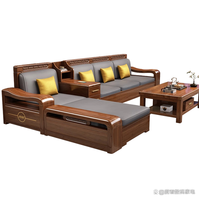 十大热门实木家具推荐:这10款工艺精湛,坚固耐用,家居必备(图16) 传统家具_实木家具品牌排行榜前十名_泽林木韵黑酸枝新中式沙发