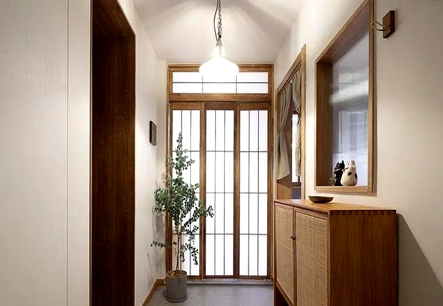 邻居家80㎡日式玄关太惊艳!简单装出治愈感,看完想照搬(图11) 厨房门装修效果图小户_80㎡住出120㎡的松弛感_邻居只动了3个地方改造