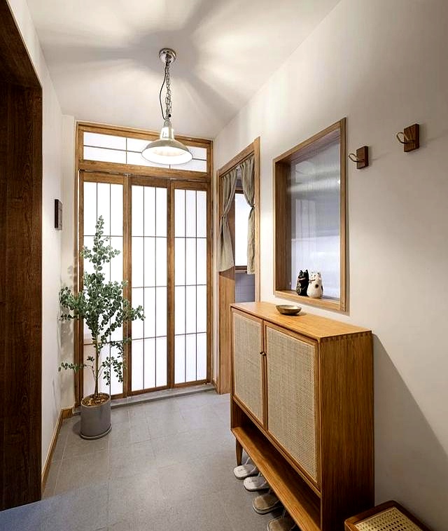 邻居家80㎡日式玄关太惊艳!简单装出治愈感,看完想照搬(图12) 80㎡住出120㎡的松弛感_厨房门装修效果图小户_邻居只动了3个地方改造