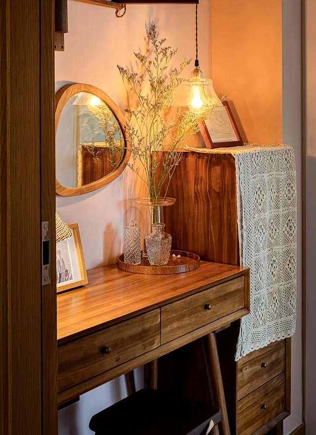 邻居家80㎡日式玄关太惊艳!简单装出治愈感,看完想照搬(图8) 厨房门装修效果图小户_邻居只动了3个地方改造_80㎡住出120㎡的松弛感