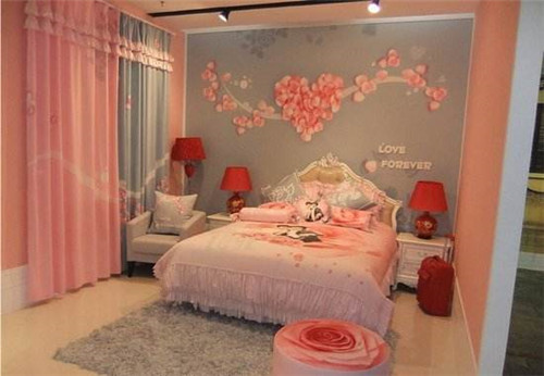 5款婚房布置效果图 总有一款可以打动你(图1) 婚庆新房布置图片大全_婚房布置效果图_喜庆浪漫婚房布置