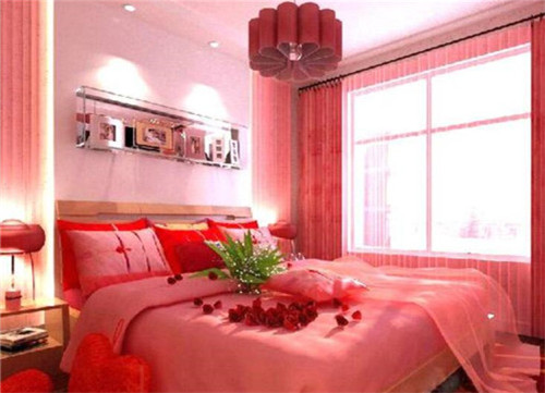 5款婚房布置效果图 总有一款可以打动你(图3) 婚房布置效果图_婚庆新房布置图片大全_喜庆浪漫婚房布置
