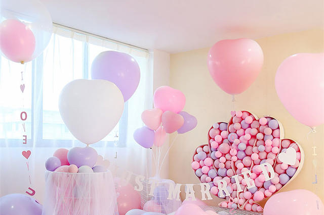 婚庆新房布置图片大全_婚房布置技巧_气球选择与摆放