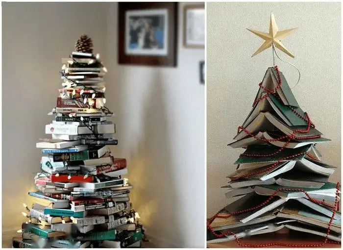 圣诞树怎么装饰好看图片_创意便利贴圣诞树_DIY圣诞树手工制作