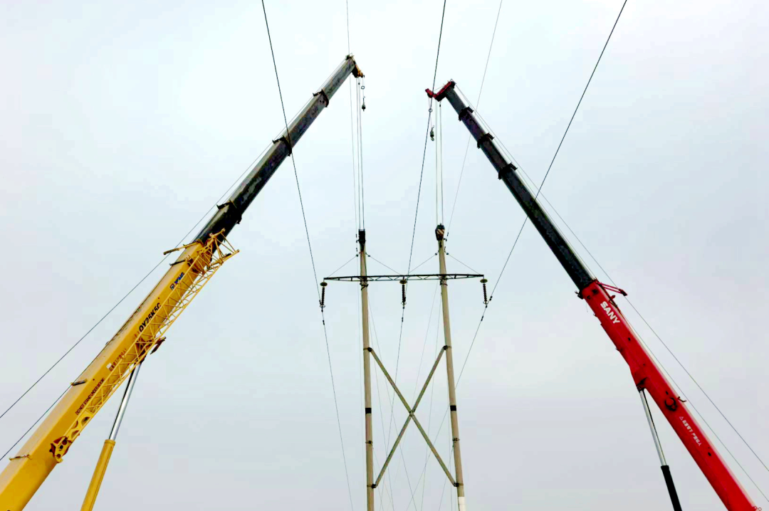 10kv配电网倒杆断线抢修方案_110千伏1112祁东线外破抢修_国网临夏供电公司杆塔加固