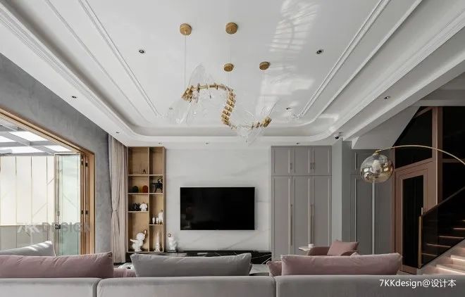 上海480㎡豪宅,私家电梯+影音室+游乐园,等我有了别墅也要这样装(图12) 90房子装修设计效果图_别墅设计_品质生活