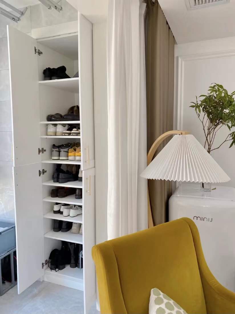 83㎡全屋打满柜子收纳教科书_90房子装修设计效果图_安徽90后夫妻收纳装修