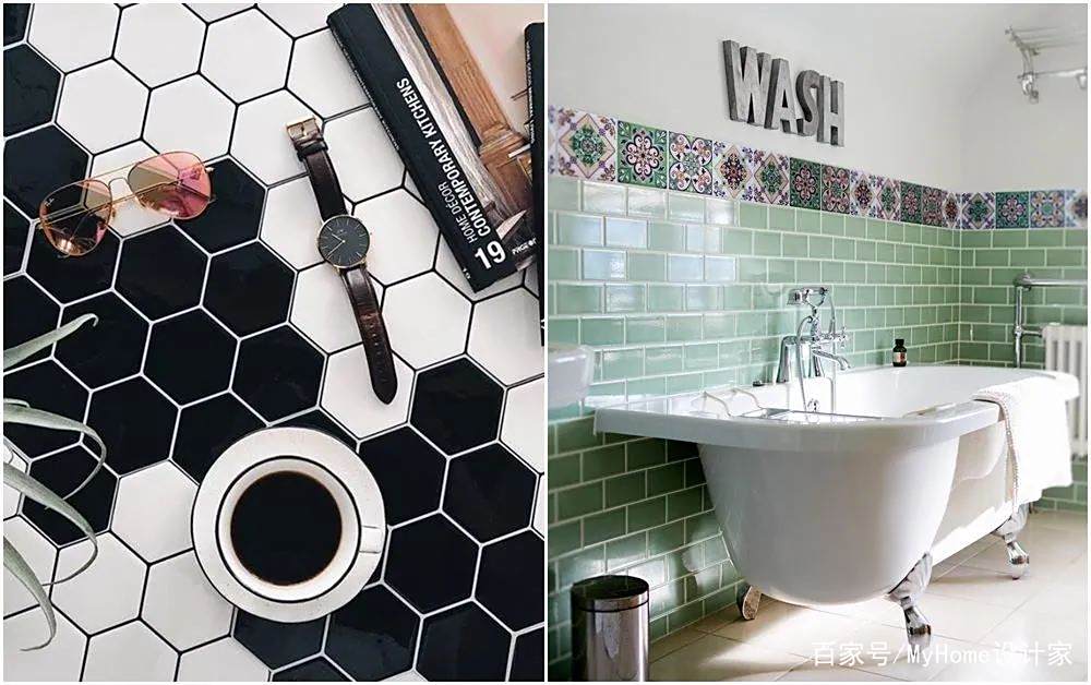 瓷砖怎么做拼花_花砖墙贴DIY技巧_花砖墙贴局部装修