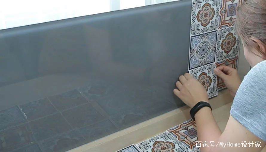 瓷砖怎么做拼花_花砖墙贴局部装修_花砖墙贴DIY技巧