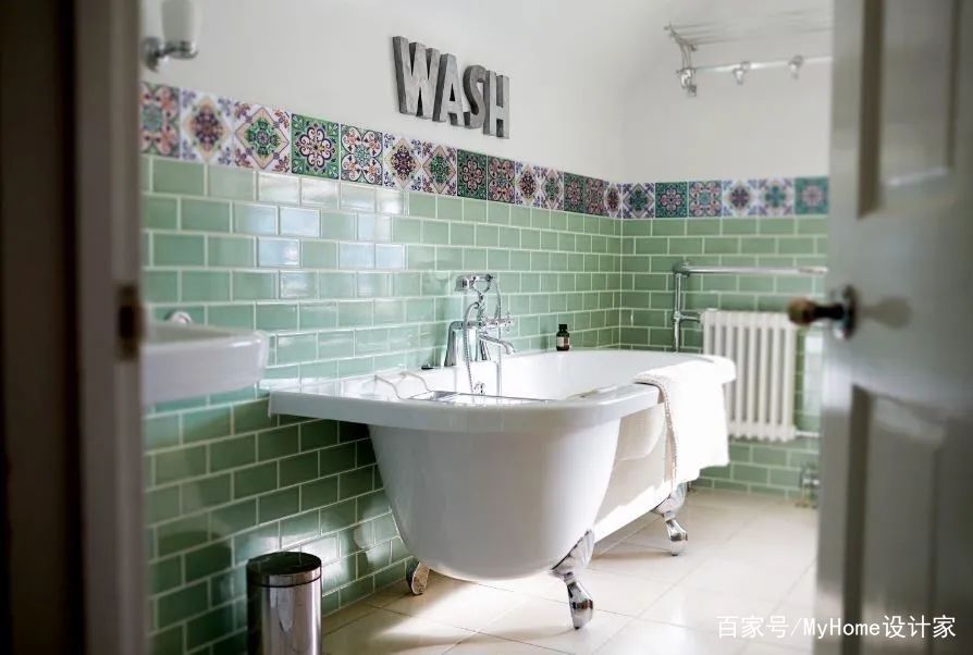 花砖墙贴局部装修_瓷砖怎么做拼花_花砖墙贴DIY技巧