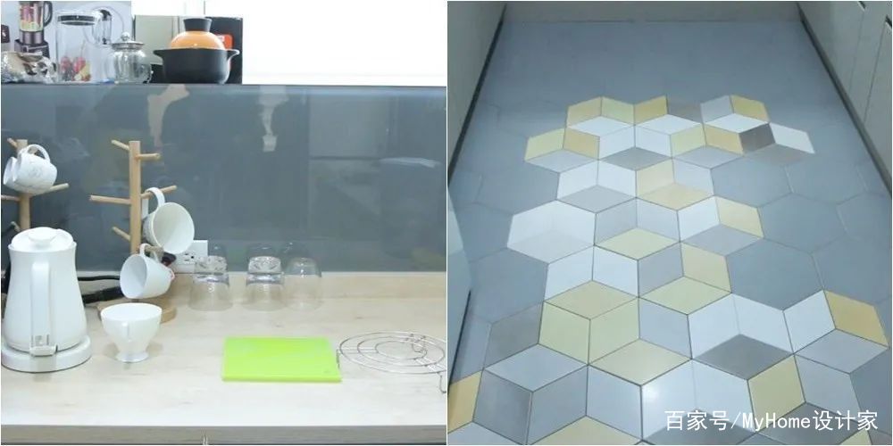 花砖墙贴DIY技巧_瓷砖怎么做拼花_花砖墙贴局部装修