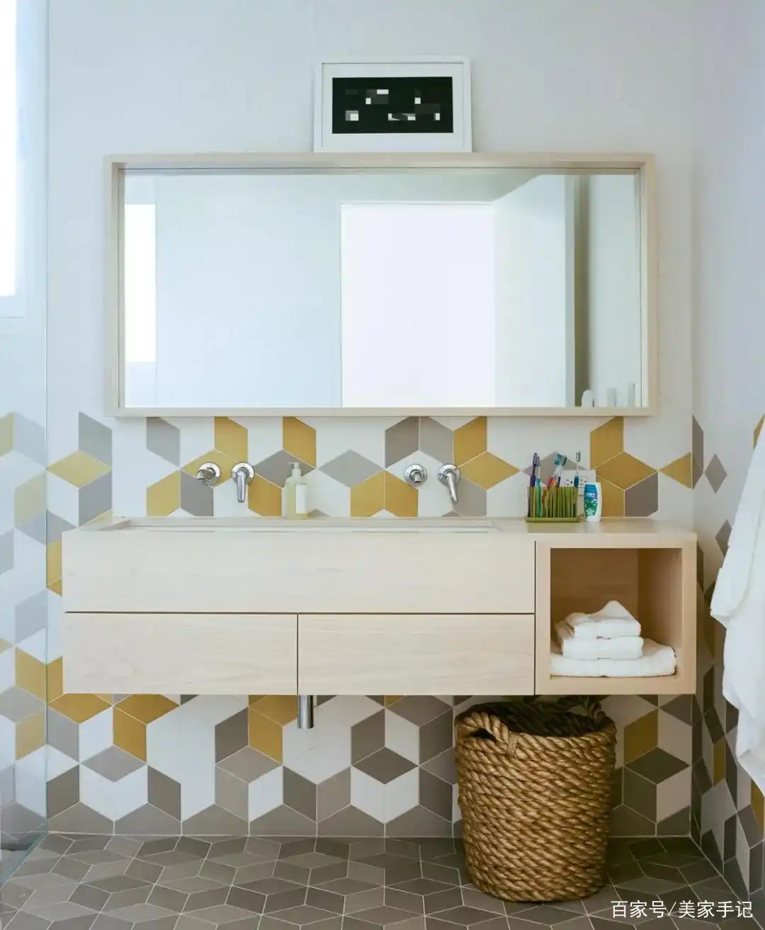 高级瓷砖铺贴方法_瓷砖怎么做拼花_创意瓷砖装饰案例