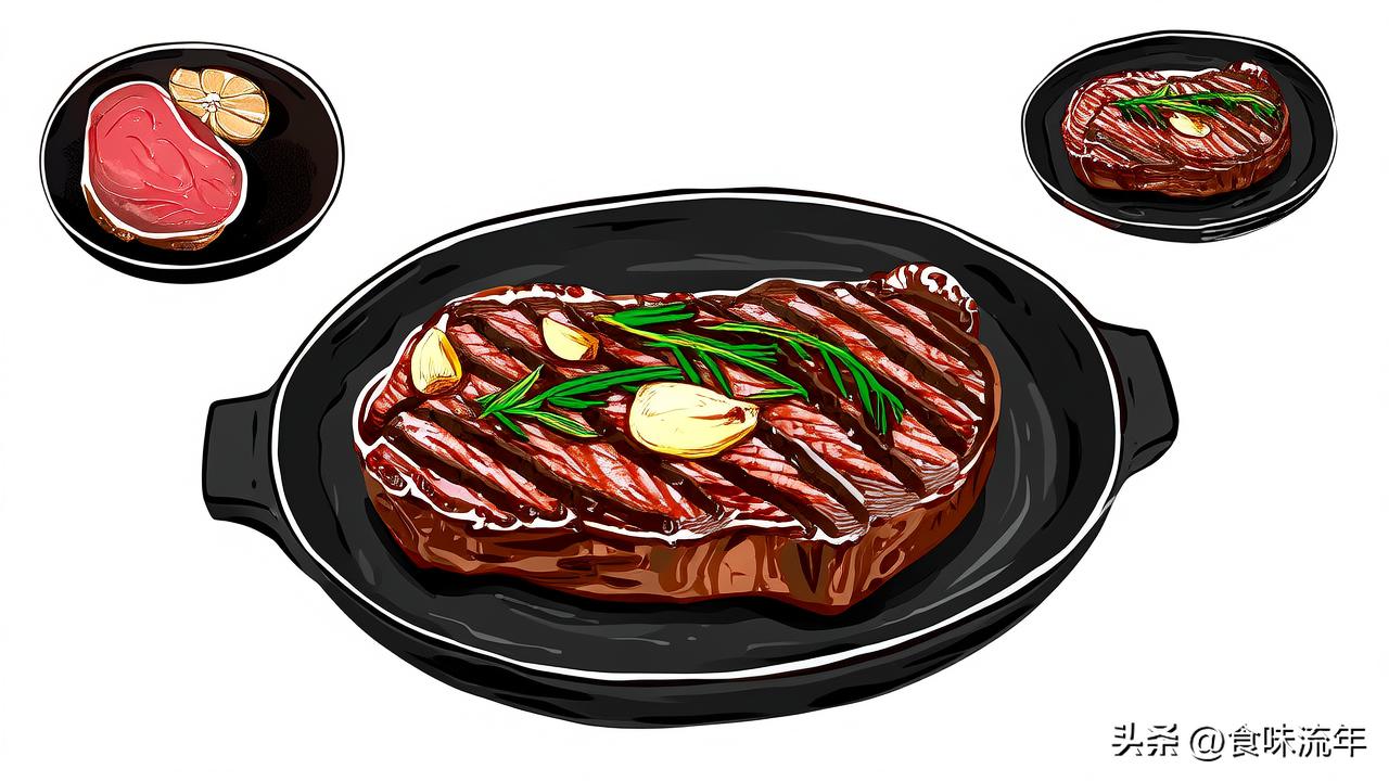 3分钟学会蒜香煎牛排,外焦里嫩比西餐厅香10倍(图6) 煎牛扒做法_煎牛排技巧_蒜香煎牛排做法