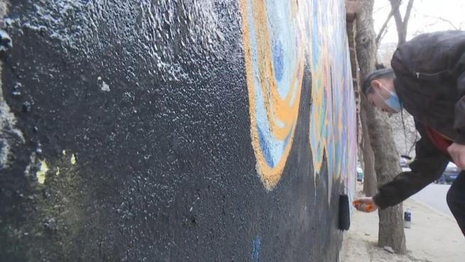 个性墙面涂鸦图片大全_街头涂鸦爱好者聚集地_山东电影洗印厂涂鸦墙