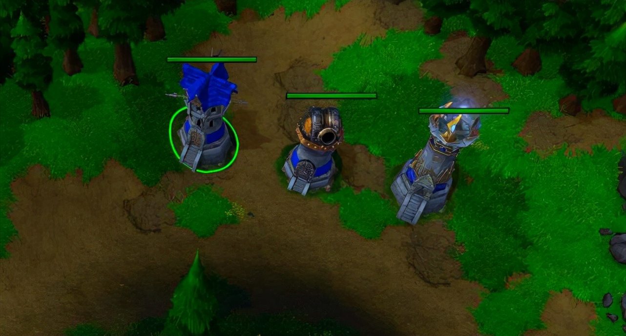 魔兽争霸3人族炮塔为什么少用_人族防御塔属性对比_星际争霸2人族科技开局